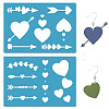 Acrylic Earring Handwork Template DIY-WH0359-033-1