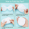 Sublimation Blank Polyester Folding Fan AJEW-WH0010-57B-4
