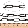 304 Stainless Steel Textured Paperclip Chains CHS-A007-01EB-2