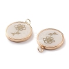 Natural Freshwater Shell Pendants BSHE-E028-07KCG-3