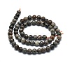 Natural Fluorescent Syenite Rock(Glow under UV Light) Beads Strands G-G789-02A-3