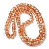 Electroplate Glass Beads Strands EGLA-D018-6x6mm-50-2