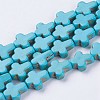 Synthetic Turquoise Beads Strands G-E456-15B-8x10m-1