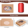 Foldable Creative Kraft Paper Box CON-WH0085-29A-2