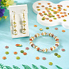 200Pcs 5 Colors Alloy Enamel Bead Caps FIND-TA0008-37-7