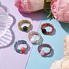 Glass Seed Beaded Stretch Finger Rings RJEW-MZ00019-2