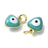 Brass Enamel Charms KK-S518-03C-G-2