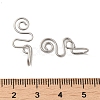 Non-Tarnish 316 Surgical Stainless Steel Clip on Nose Rings STAS-P336-09H-P-3