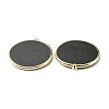 Natural Dyed & Heated Black Agate Pendants G-E526-10O-2