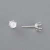 304 Stainless Steel Stud Earring Findings X-STAS-D448-087S-5mm-2