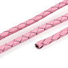 Braided Cowhide Leather Cord NWIR-N005-01D-3mm-3