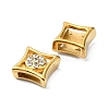 Ion Plating(IP)  304 Stainless Steel Slide Charms STAS-C089-06F-G-2