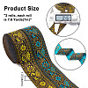 2Rolls 2 Colors Ethnic Style Embroidery Polyester Ribbons OCOR-GA0001-11-2