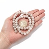 Natural White Crazy Lace Agate Bead Strands X-G-D840-55-8mm-5