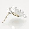 Alloy Stud Earring Findings PALLOY-Q356-07P-05-2