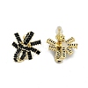 Bowknot Brass Micro Pave Cubic Zirconia Stud Earrings for Women EJEW-Q391-28G-01-2