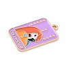 Tarot Alloy Enamel Pendants ENAM-A008-47KCG-04-2