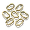 Opaque Spray Painted Acrylic Linking Rings OACR-S021-65A-B02-1