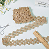 5 Yards Polyester & ABS Plastic Imitation Pearl Lace Ribbon OCOR-GF0004-92B-7