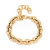 304 Stainless Steel Oval Link Chain Bracelets for Women BJEW-Z128-01G-02-4