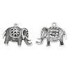 Tibetan Style Alloy Pendant Rhinestone Settings TIBE-N011-064-1