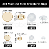 DIY Blank Dome Brooch Making Kit DIY-BBC0001-37-2