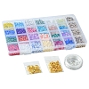 DIY Alloy & Polymer Clay & Glass Earring/Bracelets Jewelry Making Kits DIY-FS0007-29-6