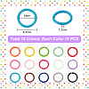 PandaHall Elite 225Pcs 15 Colors SPray Painted Zinc Alloy Jump Rings FIND-H0010-91A-2