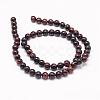 Natural Mahogany Obsidian Beads Strands G-K115-11-6mm-2