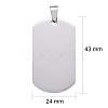Tarnish Resistant 304 Stainless Steel Big Pendants STAS-I140-19E-S-3
