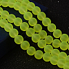 Baking Paint Transparent Glass Bead Strands X-GLAA-S031-8mm-30-1