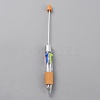4-Color Core Plastic Beadable Pens AJEW-SZC0007-07D-1