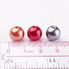 Colorful Round Acrylic Pearl Beads X-PACR-10D-M-4
