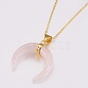 Natural & Synthetic Mixed Stone Pendant Necklaces NJEW-JN02140-3