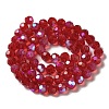 Electroplate Transparent Glass Beads Strands X-EGLA-A035-T10mm-L01-2