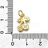 Brass Micro Pave Clear Cubic Zirconia Pendants ZIRC-I070-113G-3