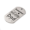 Anti-Tarnish 201 Stainless Steel Pendants STAS-R002-02P-12-2