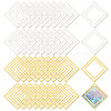 40Pcs 2 Colors Brass Pendants KK-CA0003-82-1