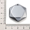 Electroplated Terahertz Stone Pendants G-P545-B01-P-3