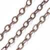 Brass Flat Oval Cable Chains CHC025Y-R-2