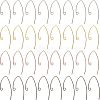 80Pcs 4 Colors Brass Earring Hooks KK-FH0004-45-1