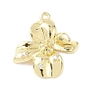 Brass Micro Pave Clear Cubic Zirconia Pendants KK-Z106-01G-01-1