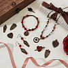 18Pcs 9 Styles Alloy Enamel Pendants ENAM-GA0001-19-4