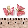 Golden Rack Plating Brass Micro Pave Cubic Zirconia Pendants KK-R161-06G-05-3