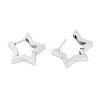 Tarnish Resistant 304 Stainless Steel Huggie Hoop Earrings STAS-S103-26P-2