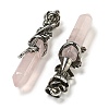 Natural & Synthetic Mixed Gemstone Faceted Double Termimal Pointed Big Pendants G-P547-03AS-3