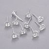 304 Stainless Steel Stud Earring Settings STAS-K210-23S-1
