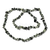 Natural Green Rutilated Quartz Beads Strands G-M205-81-2