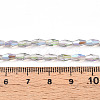 Transparent Electroplate Glass Beads Strands GLAA-K064-05A-01F-4