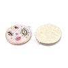 Printed Alloy Enamel Pendants ENAM-N071-12G-03-2